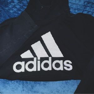 Sz large black adidas hoodie